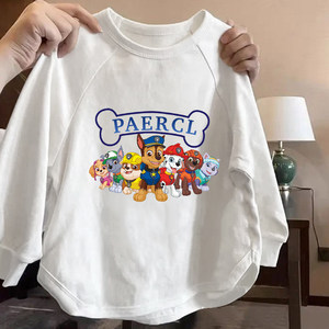 
Baby spring and autumn style new pure cotton long-sleeved T-shirt for boys and girls 2026 upper clothes children's cartoon bottoming shirt
