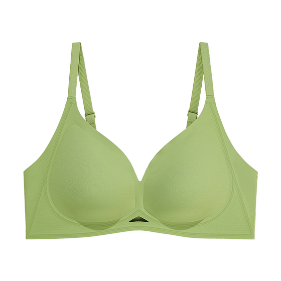 
Peach Blossom Season Jelly Glue Soft Support Size-Free Underwear Women's Push-up Anti-sagging Breast Reduction Seamless Comfortable Bra