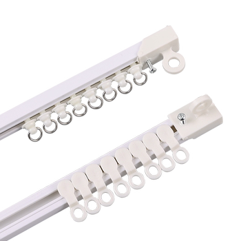 The hole-free curtain track is fastened as soon as it is wet