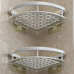 Bathroom Punch-Free Bathroom Triangle Storage Rack Wall-Mounted Toilet Washbasin Wall Storage Rack