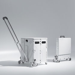 Trendy Portable Foldable Shopping Cart for Groceries, Parcel Delivery, and Carrying Goods