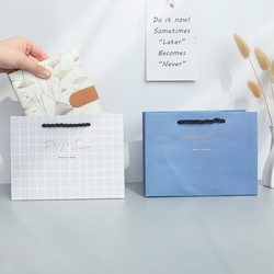 Casual Pure Color Gift Bag, High-End, Fresh and Fresh Packaging Bag, Birthday Gift Gift Satchel Paper Bag