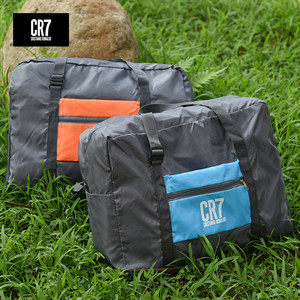 CR7 genuine portable and simple folding travel luggage bag with large capacity zippered waterproof, moisture-proof, and mildew resistant storage bag