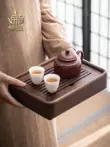 Bangsheng óc chó khay trà hộ gia đình nhỏ khay trà một người lưu trữ nước thoát nước trà biển bộ trà khay gỗ chắc chắn bong bóng khô khay khay gỗ chữ nhật Tấm