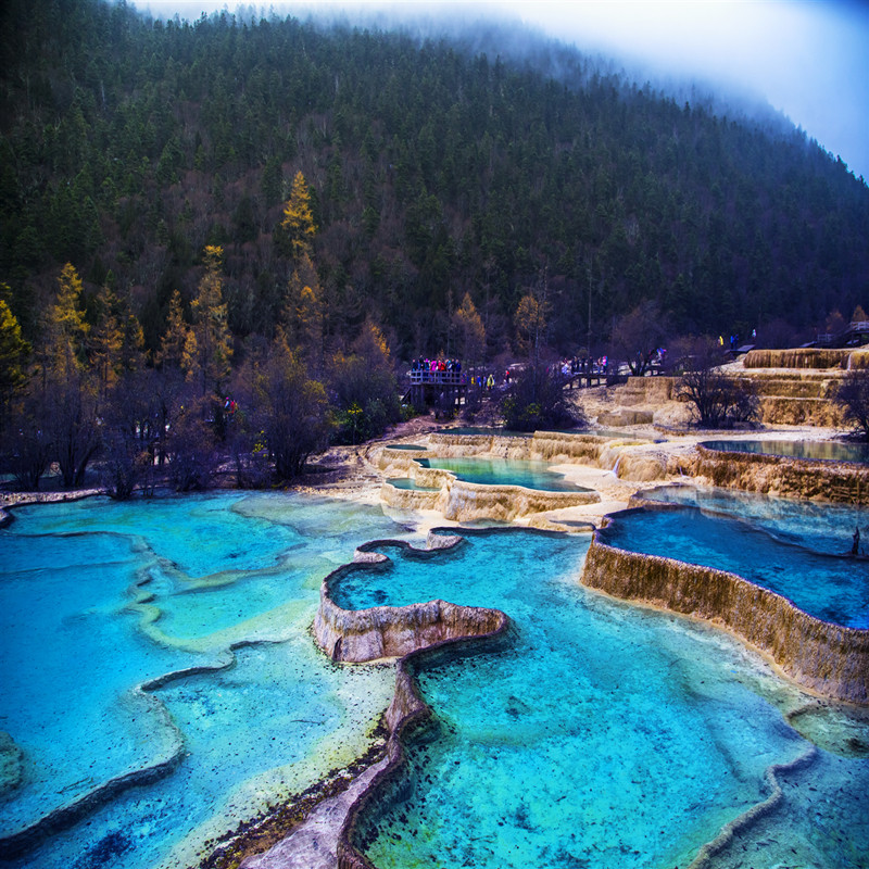 四川成都九寨沟旅游5日跟团纯玩游 九寨沟旅游 都江堰 熊猫乐园