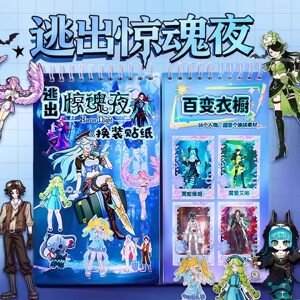 
Eggboy Party Escape Horror Night Dress Up Quiet Book Sticker 2025 New Girl Children Handmade DIY Toy