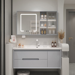 Oak Paint French Ceramic Integrated Basin Bathroom Cabinet Combination Bathroom Wash Basin Wash Basin Set