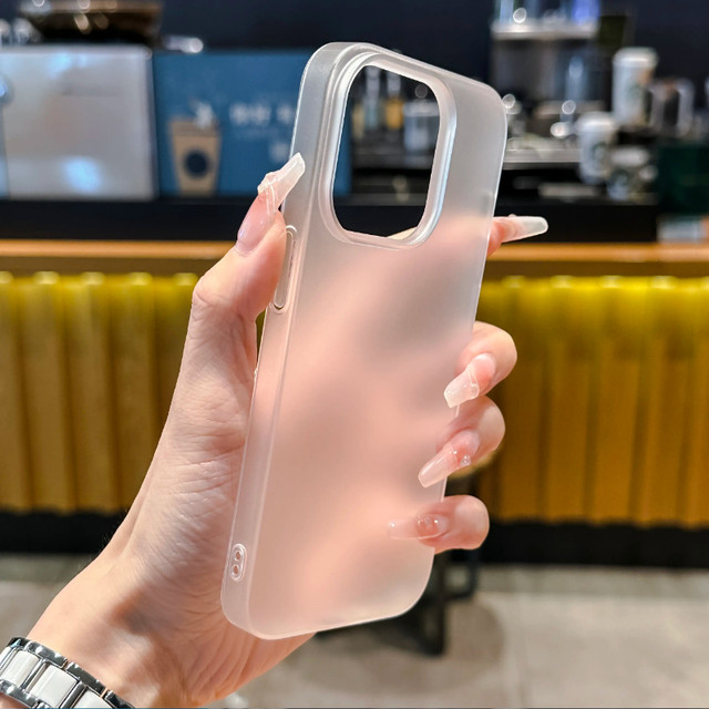 Ultra-thin matte suitable for Apple 16pro mobile phone case new iphone14promax all-inclusive hard shell 17 simple 15 translucent 12pro high-end 13promax black gray plus men and women