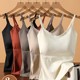 Integrated camisole with breast pads, beautiful back bra, women's inner wear, ice silk outer wear underwear, spring and summer new popular tops