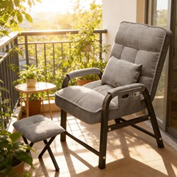 Folding Recliner Chair for College Dormitories, Gaming Chair, Comfortable for Long Sitting, Computer Chair, Dual-Purpose for Nap, Lazy Sofa Chair