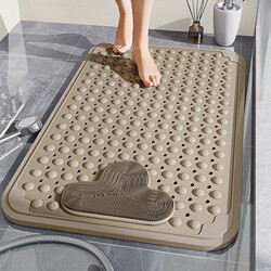 Suction Cup Bathroom Mat Non-Slip Mat for Home Shower Room Bath Bathroom Floor Mat Tpe Massage Foot Mat Bathtub