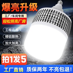 Led Light Bulb for Home Use, Energy-Saving E27 Screw Base, High Power 200W, Factory Lighting Core, Indoor Workshop, Factory Lifespan