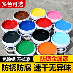 Water-Based Metal Paint, Anti-Rust Paint, Anti-Corrosion, No Rust Removal, No Sanding, Household Self-Painting Coating, Color Steel Tile Renovation Paint