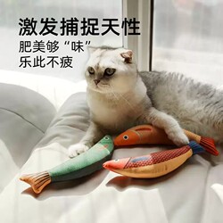 Cat Toy, Realistic Fish-Shaped Kitten Teething Stick, Self-Entertainment Boredom-Relief Cat Teaser, Kitten Pet Supplies, Fish Toy