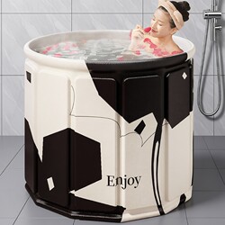Foldable Adult Bath Tub for Home Use, Full-Body Bath Bucket, Children's Bathing Basin, Soaking Tub