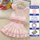 
Girls split swimsuits children's summer suits 2025 new princess skirt style girls cute summer fashionable swimming suits