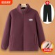 Middle-aged and elderly polar fleece jackets for autumn and winter, grandma's plus velvet and thickened cotton coats, elderly mothers' lamb velvet tops