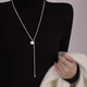 Pearl long sweater chain 2025 new hot style light luxury temperament fashion niche necklace women's accessories water drop pull