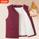 Winter clothing for middle-aged and elderly women, warm vest, grandma's velvet thickened vest, old lady's mother's autumn and winter coat red