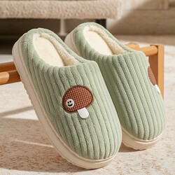 Women's Cotton Slippers Winter 2025 New Model Couple Indoor Home Slippers with a Stepping-On-Clouds Feel, Warm Plush Thickened Slippers for Winter