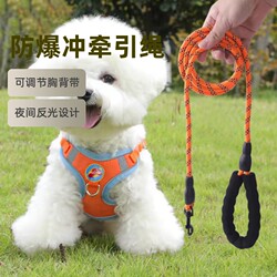 Dog Leash, Dog Walking Rope, Cat Walking Rope, Small Dog Harness, Vest-Style Dog Walking Leash for Teddy, Bichon, Pomeranian