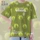 Green plant leaves guava guava fruit pattern quick-drying T-shirt men and women fresh T-shirt summer design without boundaries