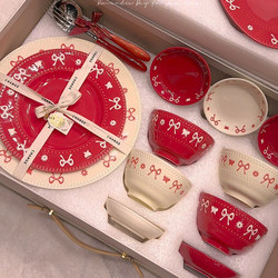 2025 New Tableware Set, Wedding Gift for Newlyweds, Best Friend, Housewarming, New Home, Plates, Bowls, Chopsticks, Gift Box