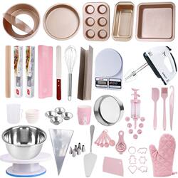 Cake Mold Baking Tool Set for Beginners, Home Baking Tray, Cookie Making Materials, Small Oven Baking Package