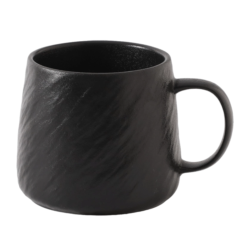 简约石纹马克杯陶瓷杯水杯家用咖啡杯高级感白色杯子办公室泡茶杯