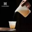 Sân nhỏ đáp ứng cao cấp Trung Quốc băng ngọc bích sứ trắng sứ master cup tách trà cao cấp tách trà đơn bộ ấm trà gốm sứ chén dĩa gốm chén dĩa sứ 