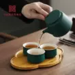 Xiaoyuan gặp tre hình chữ nhật khay màu cơ bản kiểu Nhật Bản bộ ấm trà đĩa trà khách sạn khay trà đĩa hình quạt thảm khay gỗ ấm chén khay trà gỗ trắc đỏ 