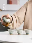Geyao một nồi ba ly nhanh cốc di động du lịch ngoài trời bộ trà du lịch di động cắm trại trà ly thủy tinh uống trà Trà sứ
