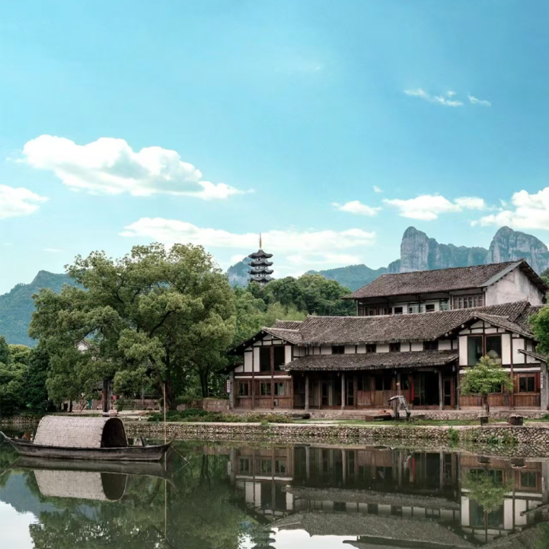 温州楠溪江永嘉书院 +丽水古街 +苍坡村+狮子岩 含票接送一日游