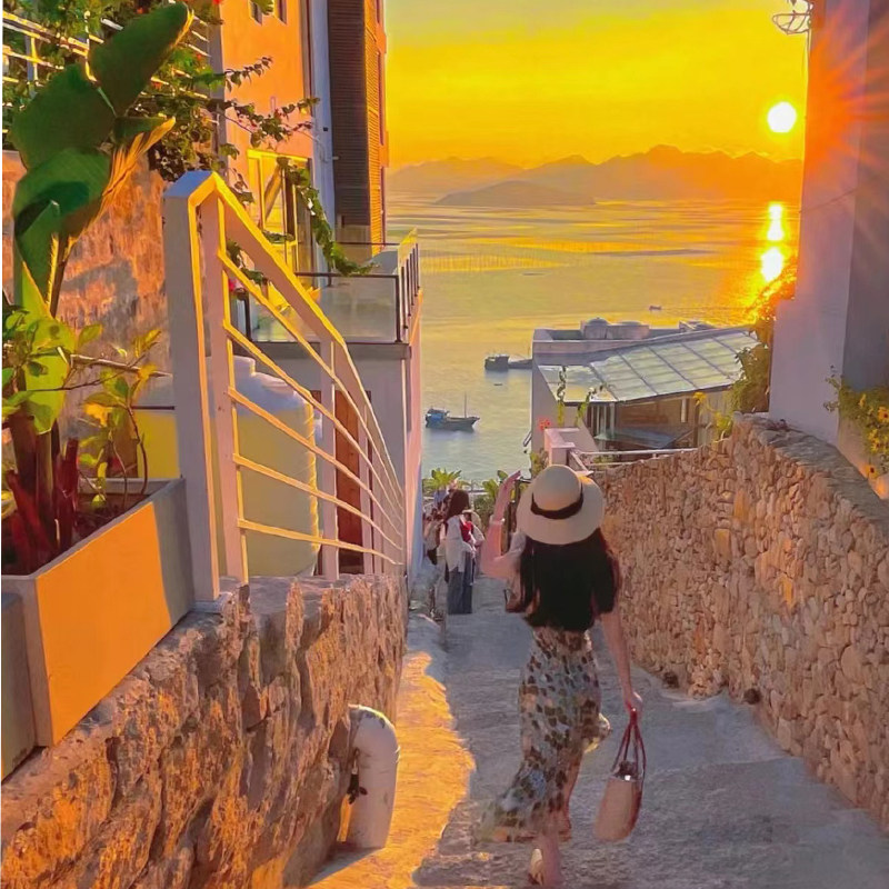 霞浦旅游团5天4晚 北岐滩涂太姥山下尾岛 东壁栈道 大京沙滩 花竹