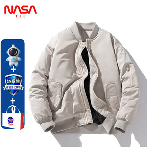 
NASA baseball jacket men and women pilot retro thickened cotton coat autumn and winter coat couple American fashion brand