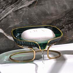 Light luxury soap box soap dish draining hole-free storage bathroom storage rack household affordable nail-free rack