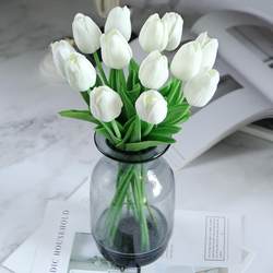 Tulip simulated flowers simulated plants fake flowers simulated flowers decoration artificial plastic flowers simulated bouquet green plants customization