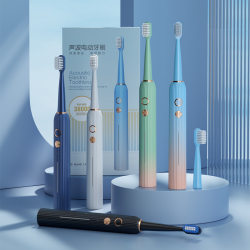 New household USB rechargeable 5-speed soft bristle smart adult toothbrush battery-type travel electric toothbrush