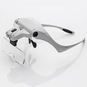 
Foreign trade hot glasses with light reading multi-lens replacement head-mounted magnifying glass 9892B2 custom