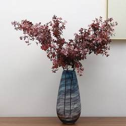 Wedding simulated flowers maple leaves bouquet wedding home decoration simulated plants bonsai artificial flower branches manufacturer custom