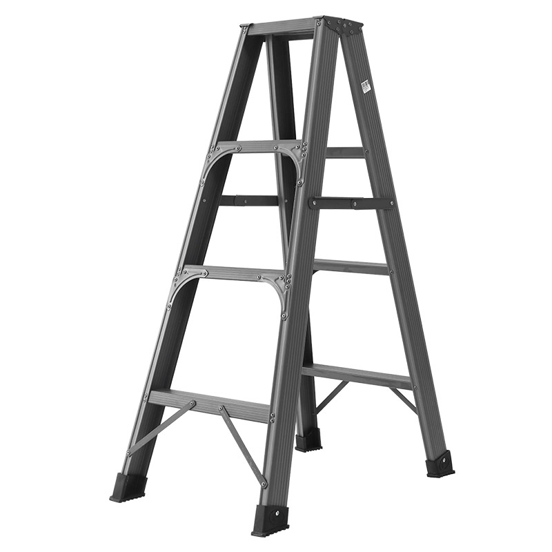 步步穩家用摺疊梯子鋁合金人字梯多功能伸縮鋁梯碳鋼工程樓梯-Taobao
