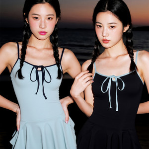 
breezeholiday one-piece swimsuit for women 2025 new high-end holiday beautiful belly-covering swimsuit for women