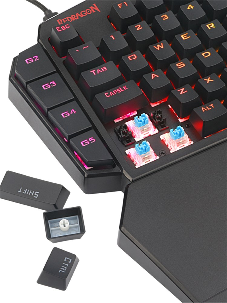 REDRAGON游戏专用机械RGB键盘