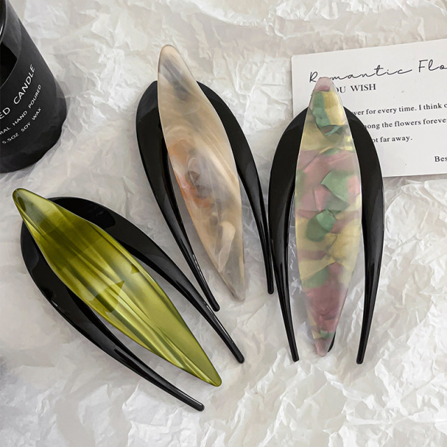 High-end acetic acid salmon-tail hair clip pallet hairpin is super convenient for the back of the head duckbill clip temperament large-sized scratching hairpin headdress
