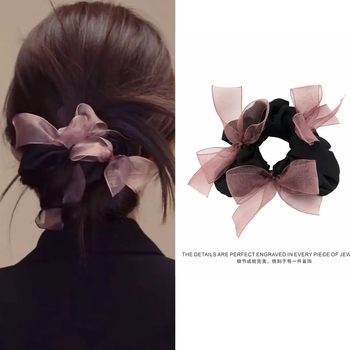 
2025 new style super fairy bow mesh hair tie