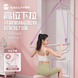 Resistance Band for Home Fitness, Women's Elastic Band, High-Position Pull-Down Shoulder Exercise, Back Training Tool, Hip Exercise Equipment