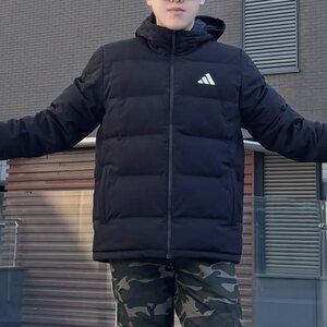 
Adidas/Adidas new winter warm sports and leisure 600-puff duck down hooded down jacket KF4400