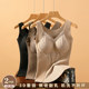 2025 winter heat-insulating and warm vest women's top thickened velvet base wearing underwear with chest pads and fur and cold-proof underwear