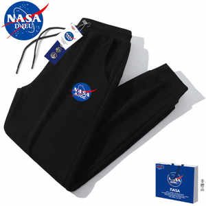 
NASADIEU sports pants men's large size spring and autumn style cotton loose tugs plus velvet thickened women's casual pants trousers