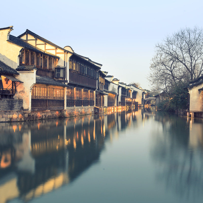 苏沪杭5天4晚纯玩半自由行桐乡乌镇西栅杭州西湖苏州寒山寺外滩